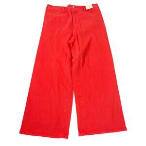 NWT Universal Thread women’s size 16 red wide leg jeans
